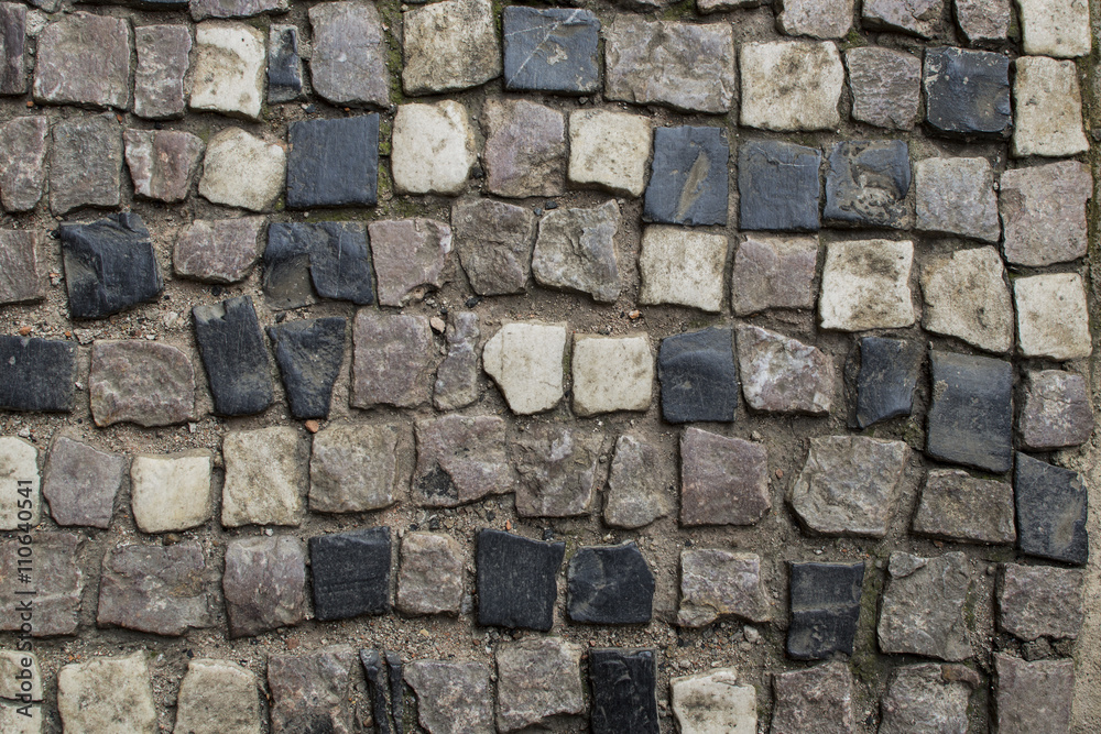 Paving stone view from above