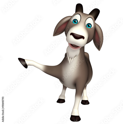 cute Goat funny cartoon character