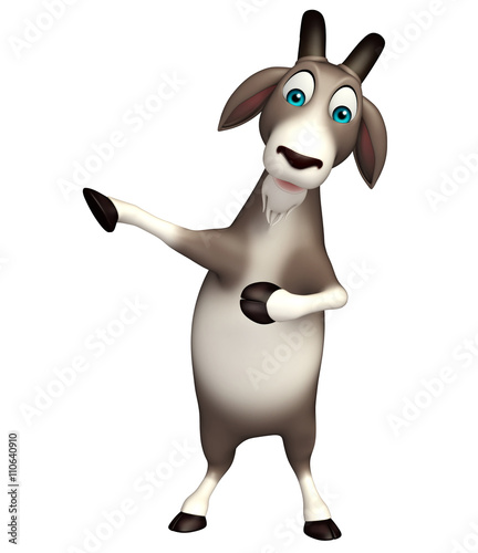 cute Goat funny cartoon character