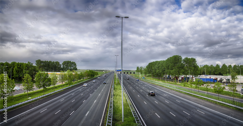 Highway in Holland. 