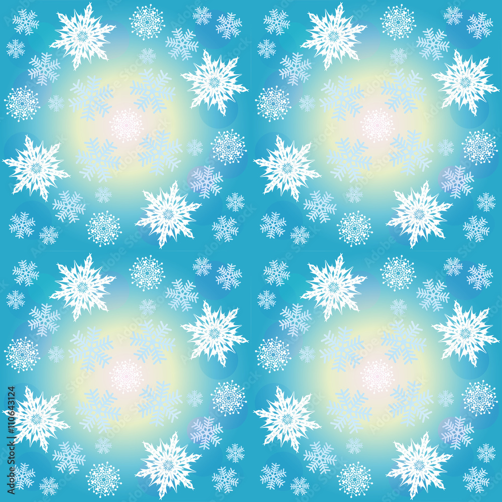 Seamless background with snowflakes
