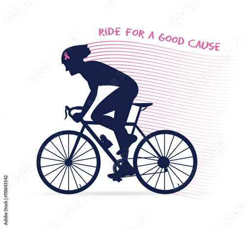 cancer awareness  cycling race or competition. ride for a good cause and charity
