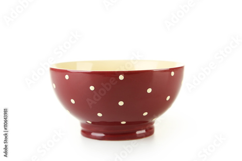 Empty bowl isolated on white