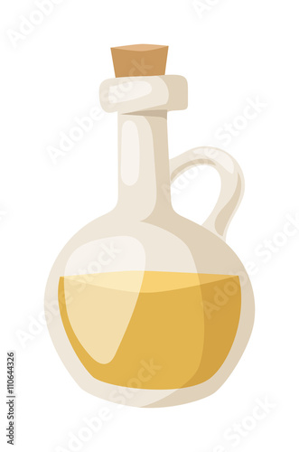Oil bottle vector illustration.