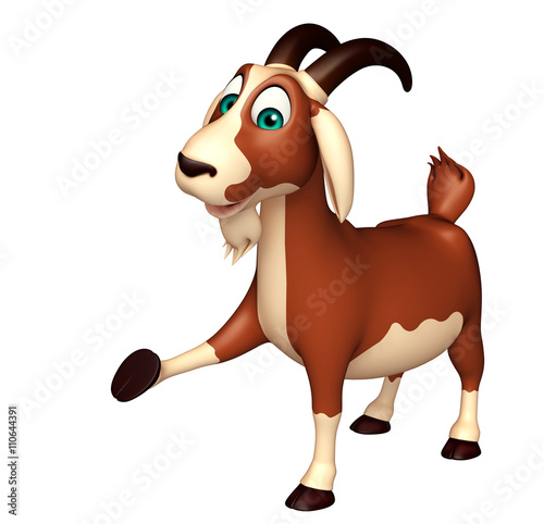 fun Goat funny cartoon character