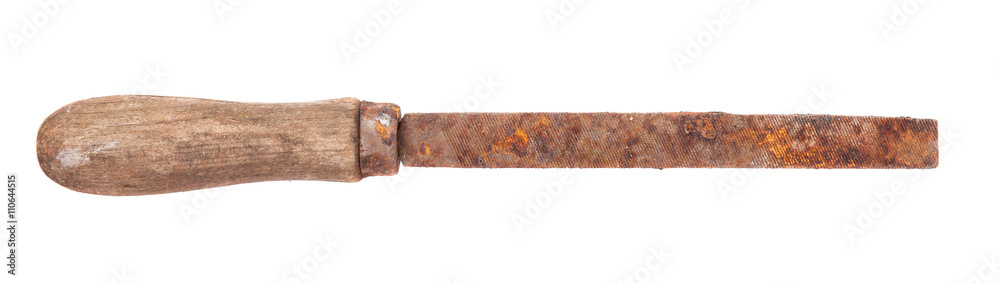 rusty file isolated on white background rusty file isolated on white background