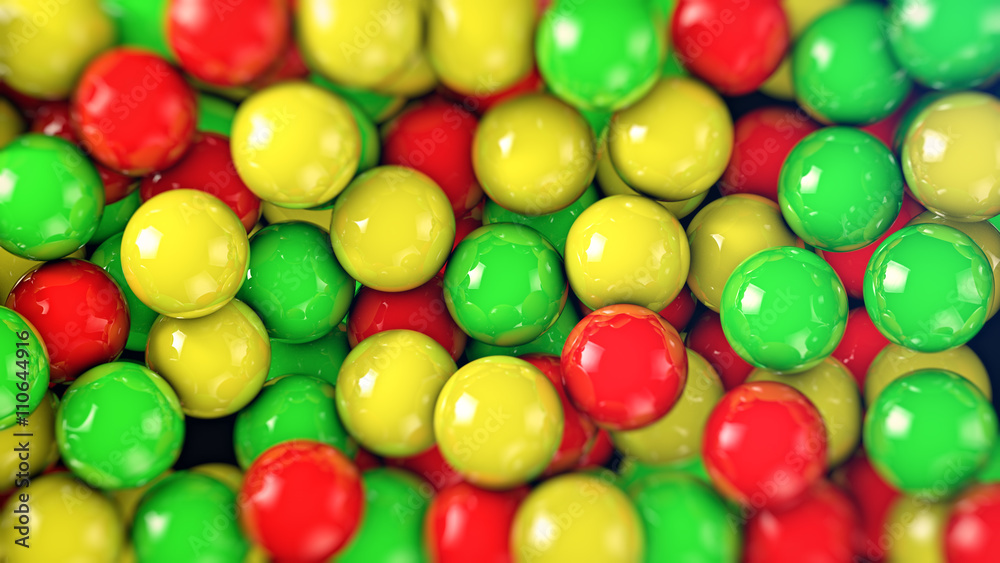 Vibrant colours spheres Vibrant colours spheres