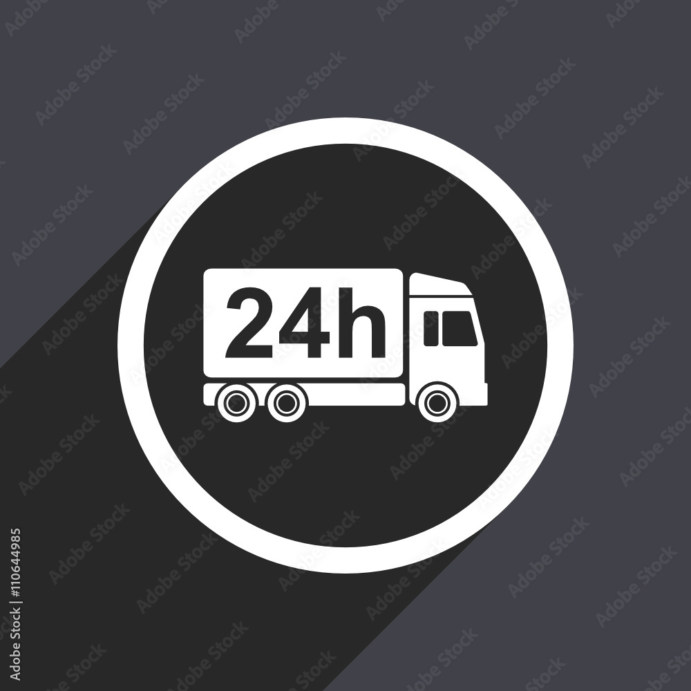 grey flat design shipping vector web icon grey flat design shipping vector web icon