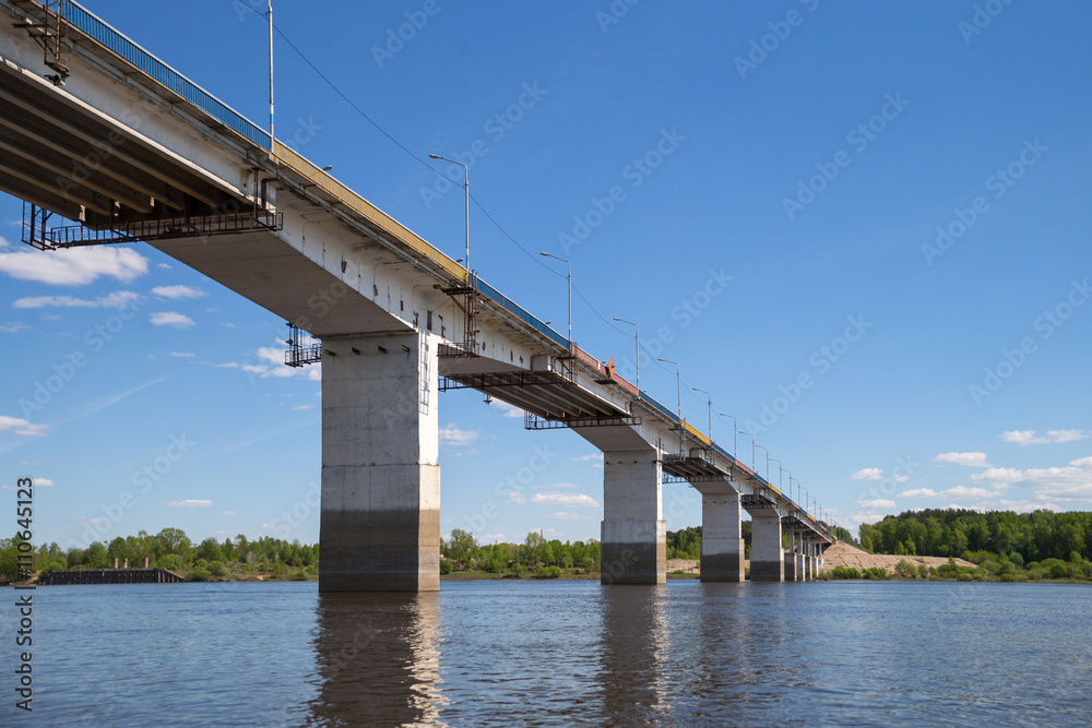 bridge on river Russia