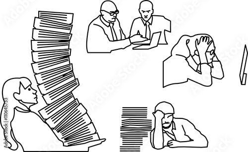 group of working people
