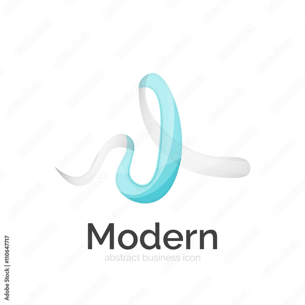 Obraz premium Vector ribbon logo