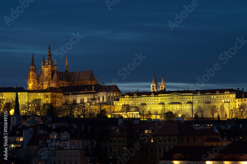 St. Vitus Cathedral in the evening