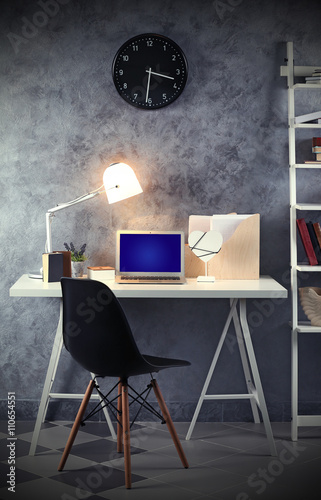Interior of modern workplac...