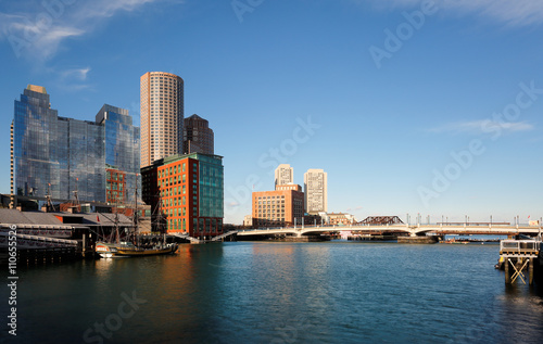 Boston Skyline Showing Financial District  Boston, USA.  © jayyuan