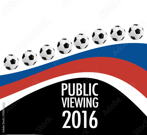 Fußballfans mit Trikolore