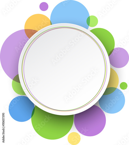 Round color background.