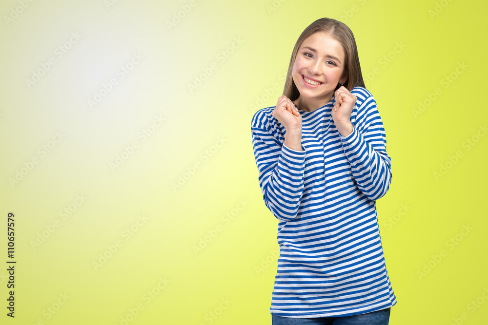 Woman smiling with perfect smile Woman smiling with perfect smile