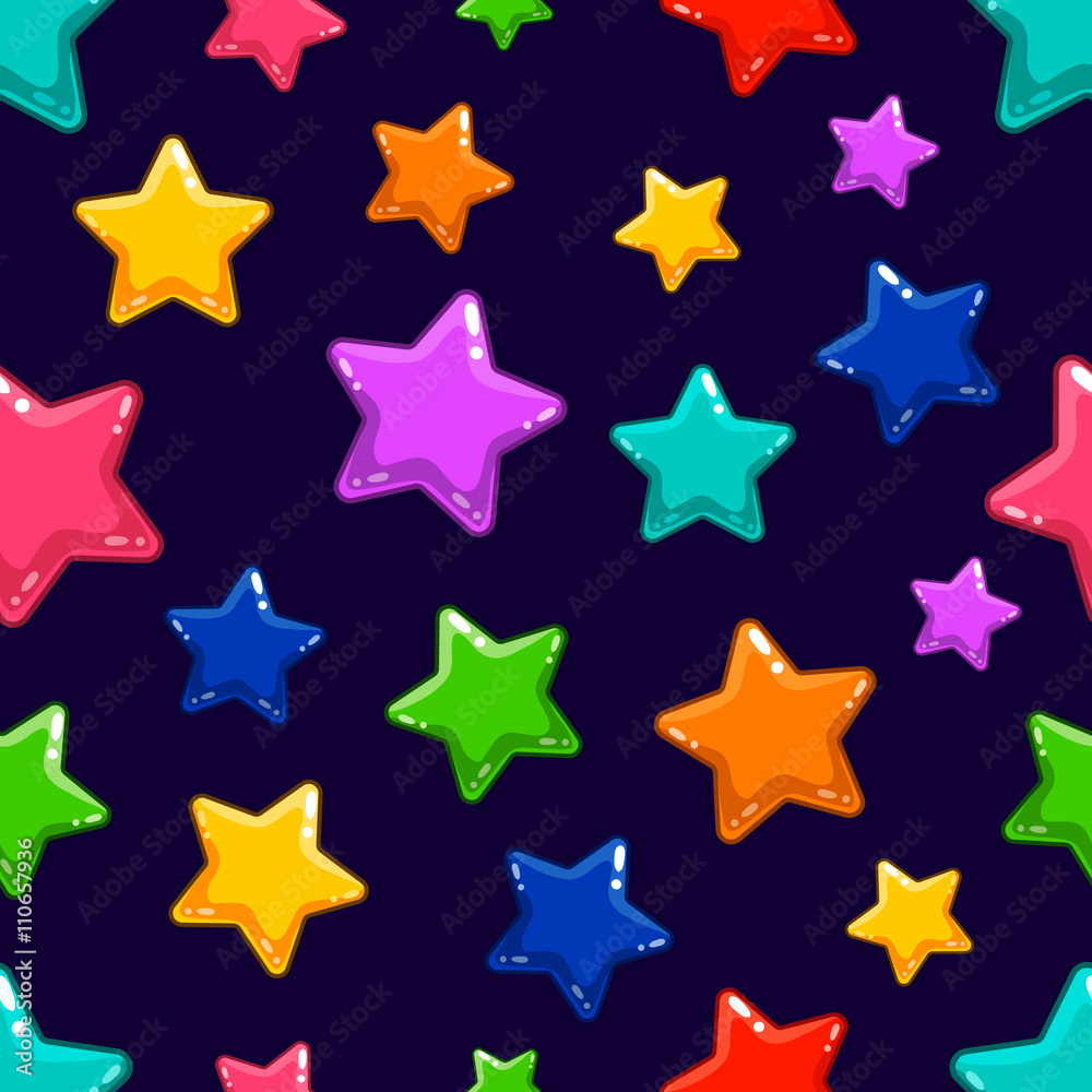 Seamless pattern with colorful star Seamless pattern with colorful star