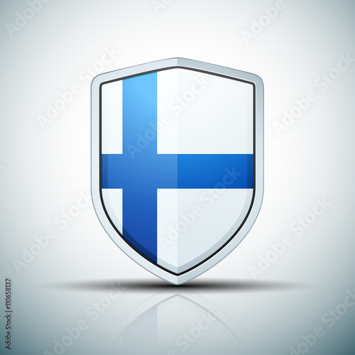 Free Download Finland Shield sign - GFXLoad