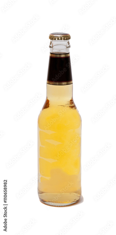 Bottle of light beer isolated on a white background Bottle of light beer isolated on a white background