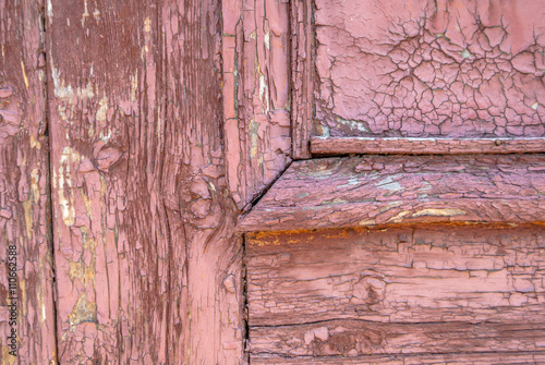 chipped paint on old wooden the door, great background or texture for your project