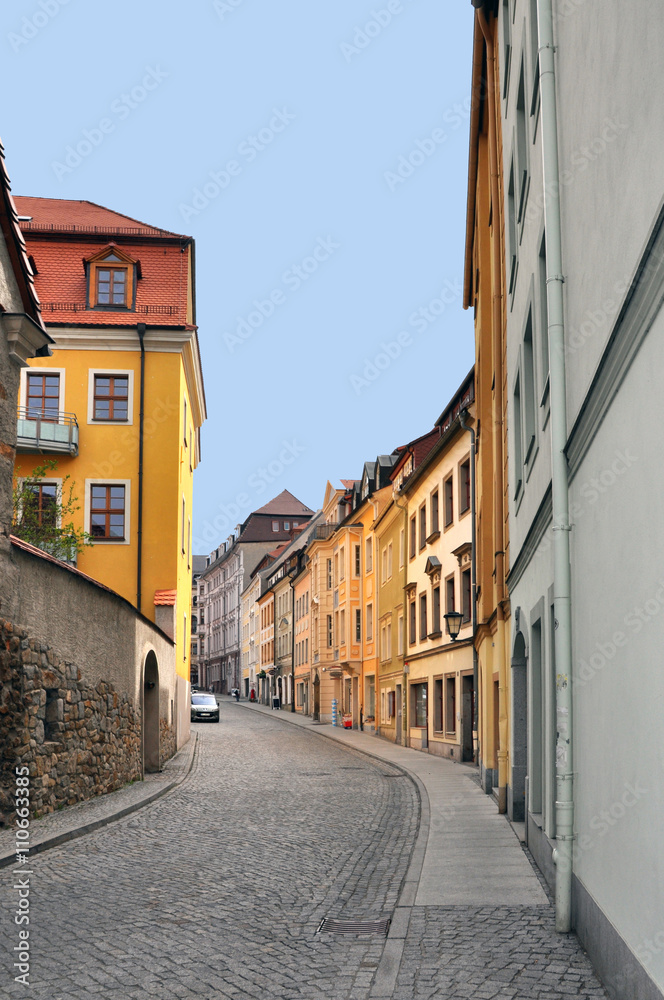 A street in the city of Bautzen, Germany
