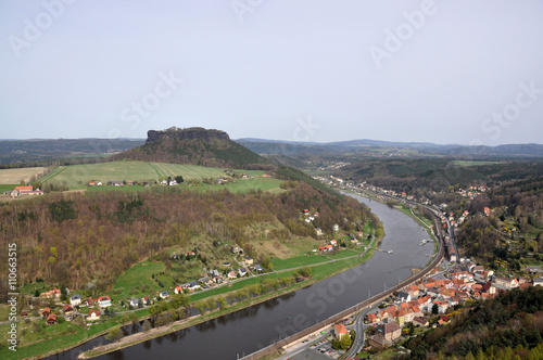 View of the neighborhood from the fortress Konigstein photo