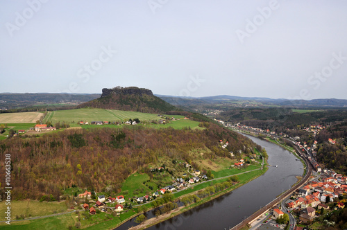View of the neighborhood from the fortress Konigstein © irinaabs