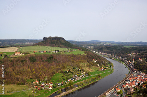 View of the neighborhood from the fortress Konigstein photo