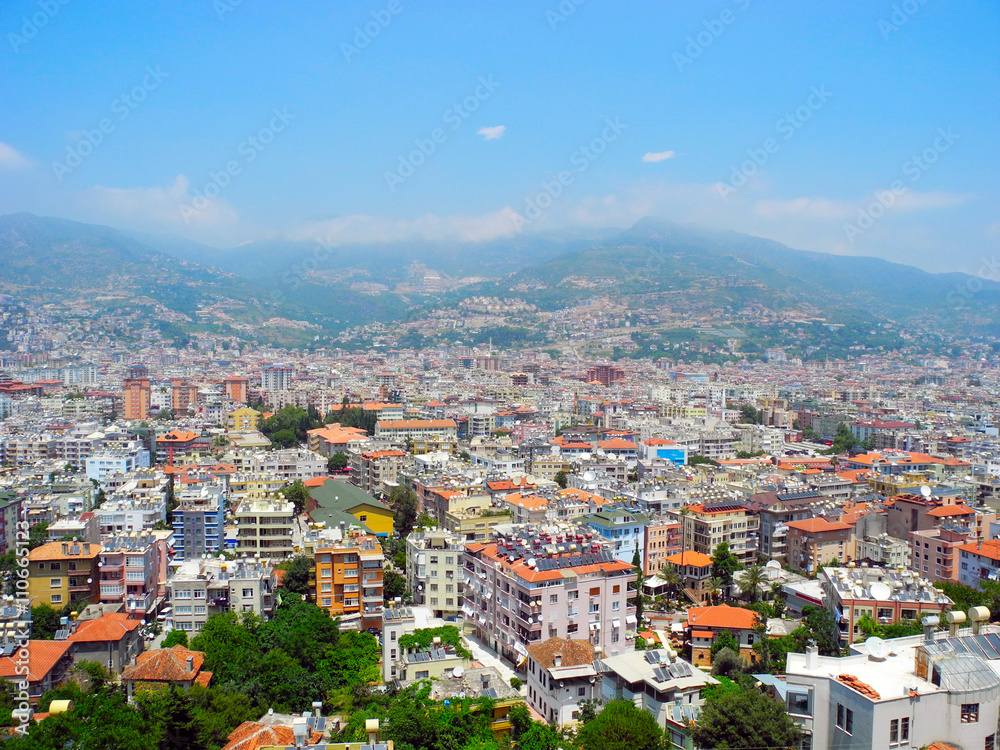 Cityscape of Alanya in Turkey.