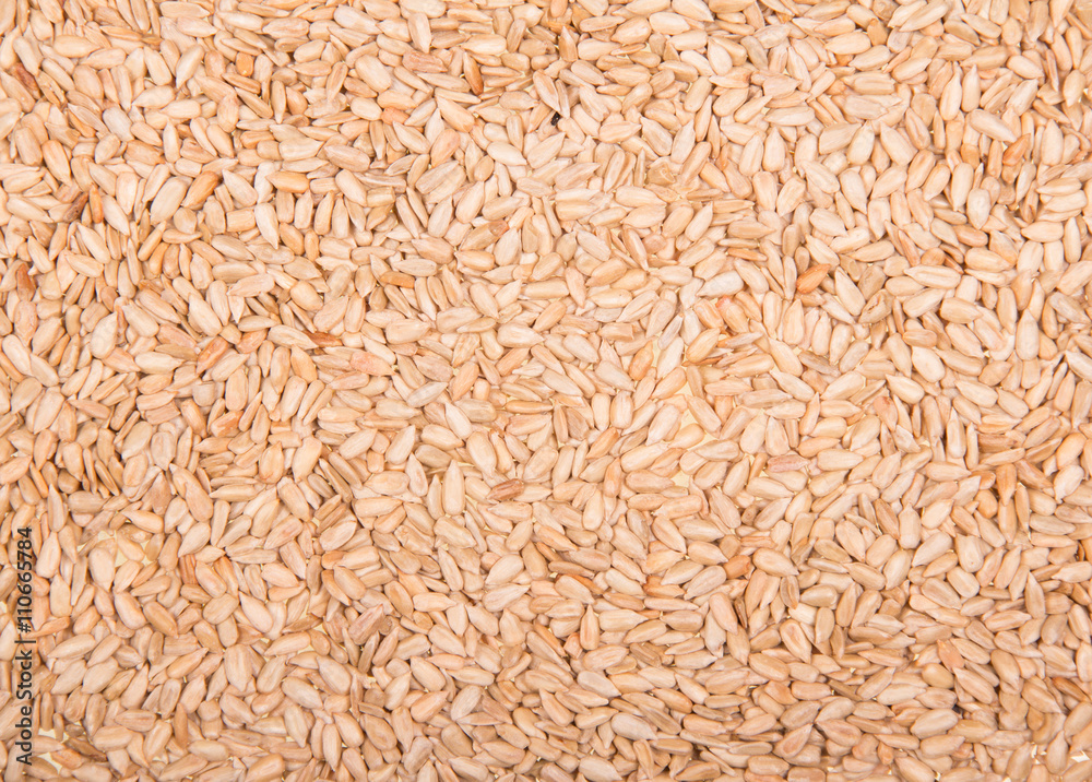 Texture peeled roasted sunflower seeds, savory close-up. Texture peeled roasted sunflower seeds, savory close-up.