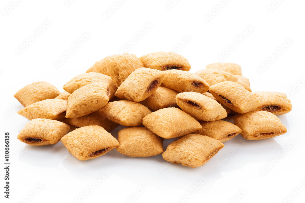 Corn pads isolated on white background. Cereals. Corn pads isolated on white background. Cereals.