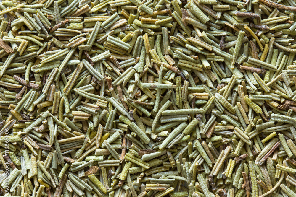 Background of rosemary spread on the table. Background of rosemary spread on the table.