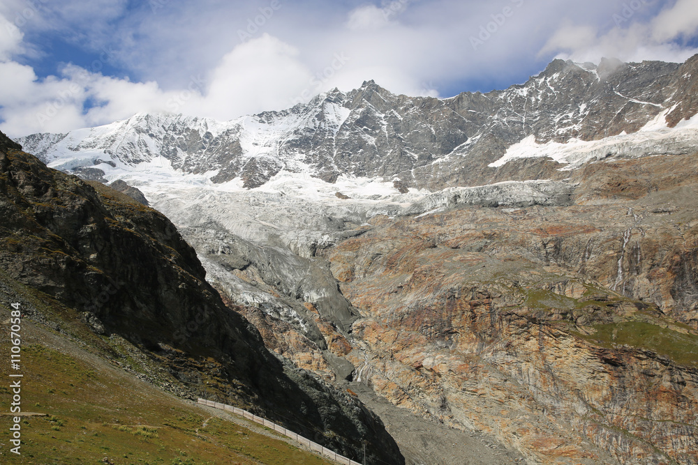Fee Gletscher. Saas-Fee. Schweiz 