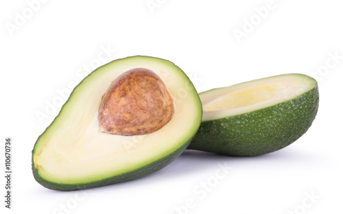 avocado halves close-up