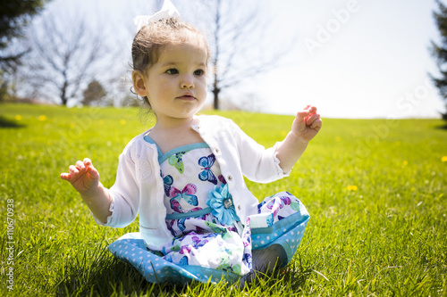 toddler girl outdoors