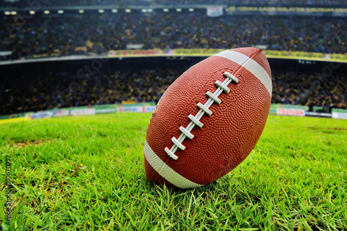 Football Ready for kickoff (close view),Select focus.