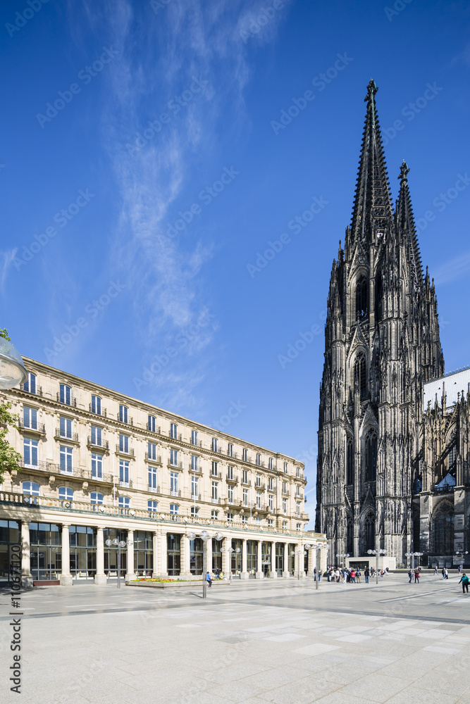 Cologne Cathedral And Roncalliplatz, Germany
