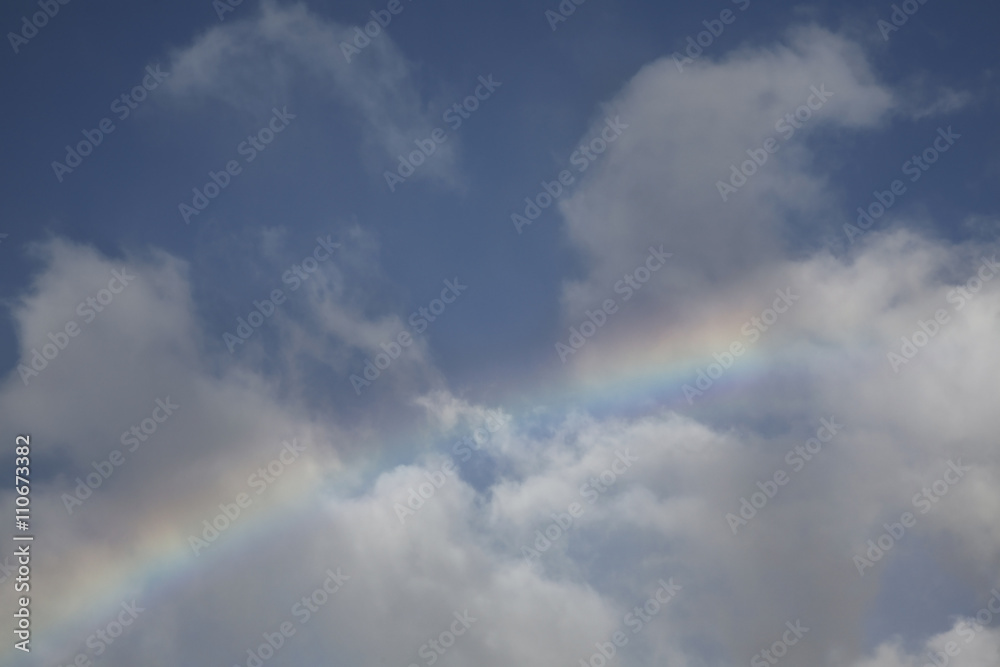 Rainbow near Madeira island. Portugal Rainbow near Madeira island. Portugal