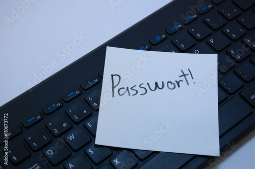 Passwort auf Tastatur