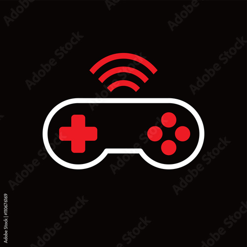 video game joystick banner template