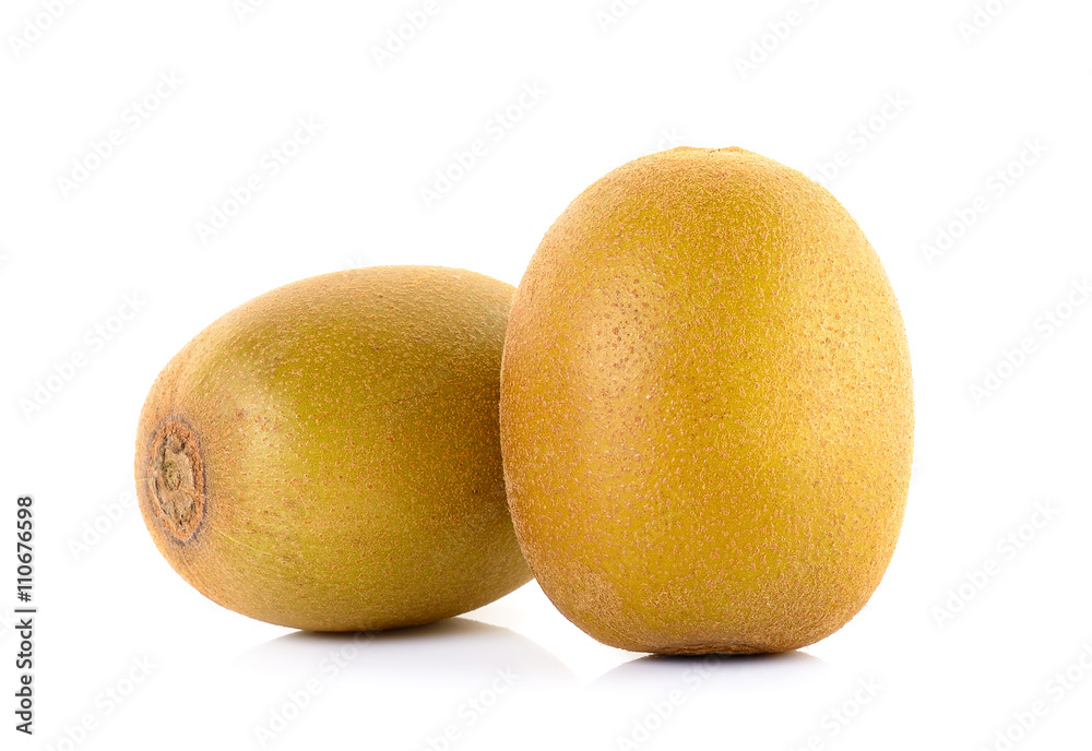 Yellow gold kiwi fruit isolated on white Yellow gold kiwi fruit isolated on white