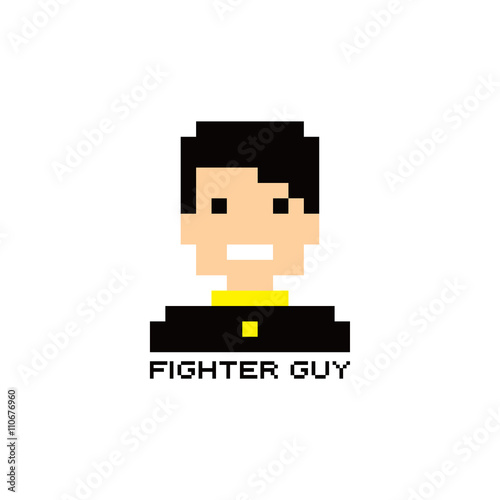 pixel people theme avatar guy