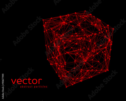 Abstract vector illustration of cube