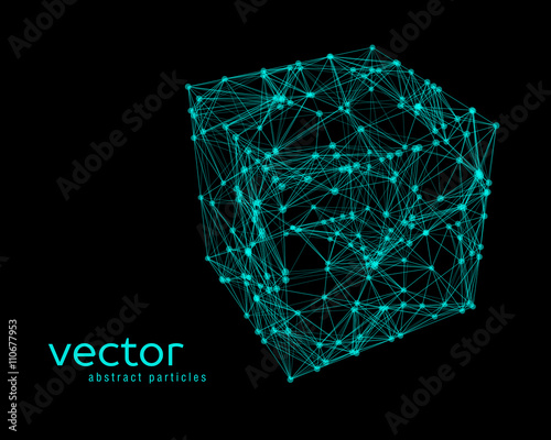 Abstract vector illustration of cube