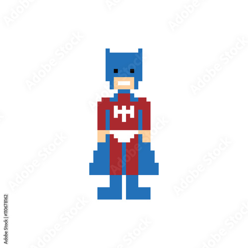pixel people superhero avatar