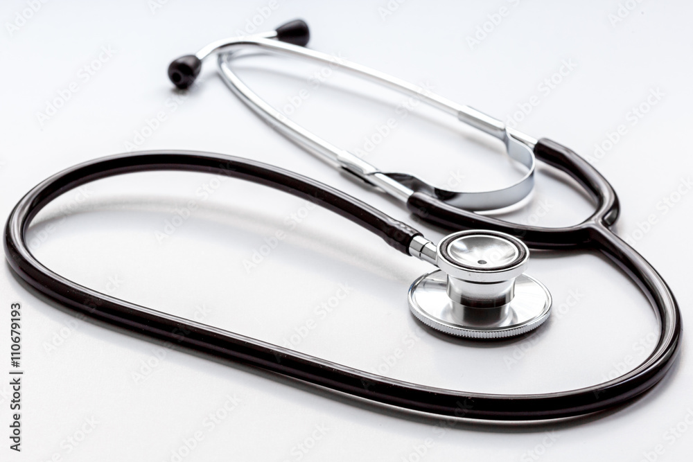 new stethoscope on a white background isolated new stethoscope on a white background isolated