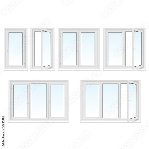 Plastic windows set