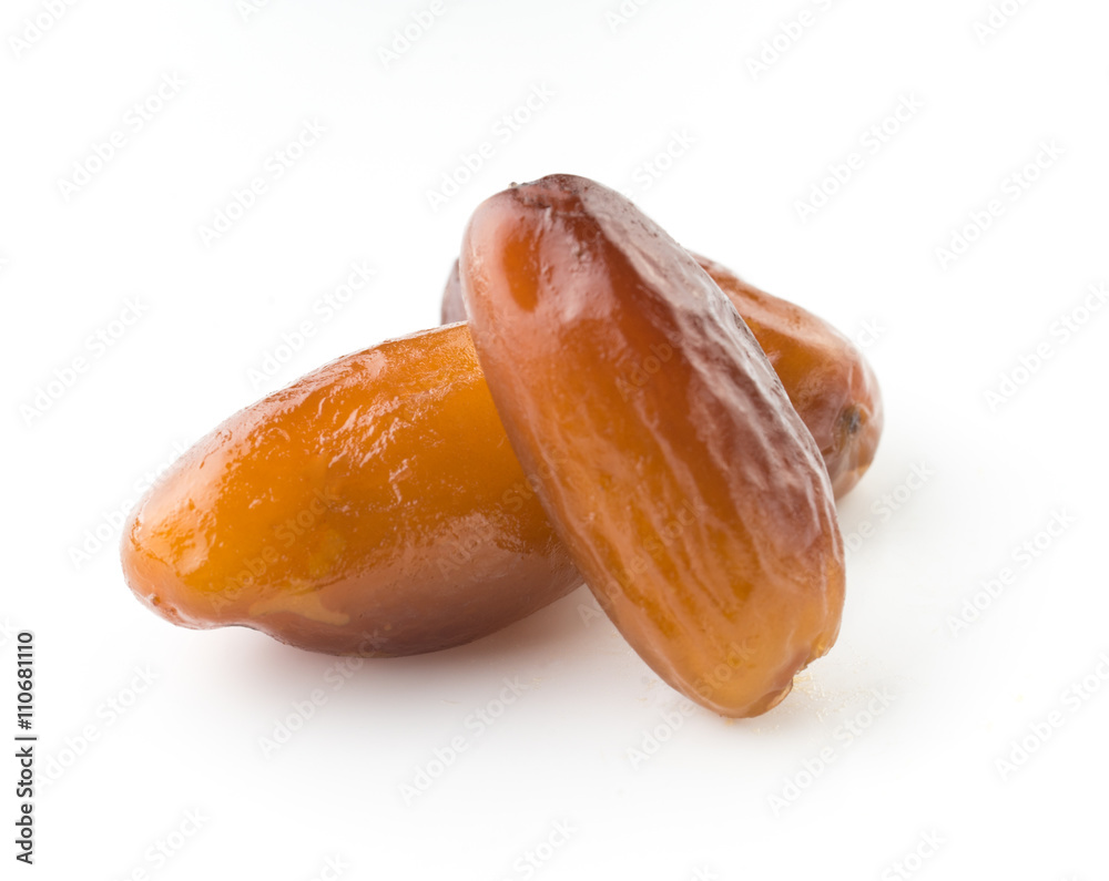 Big dates isolated on white background Big dates isolated on white background