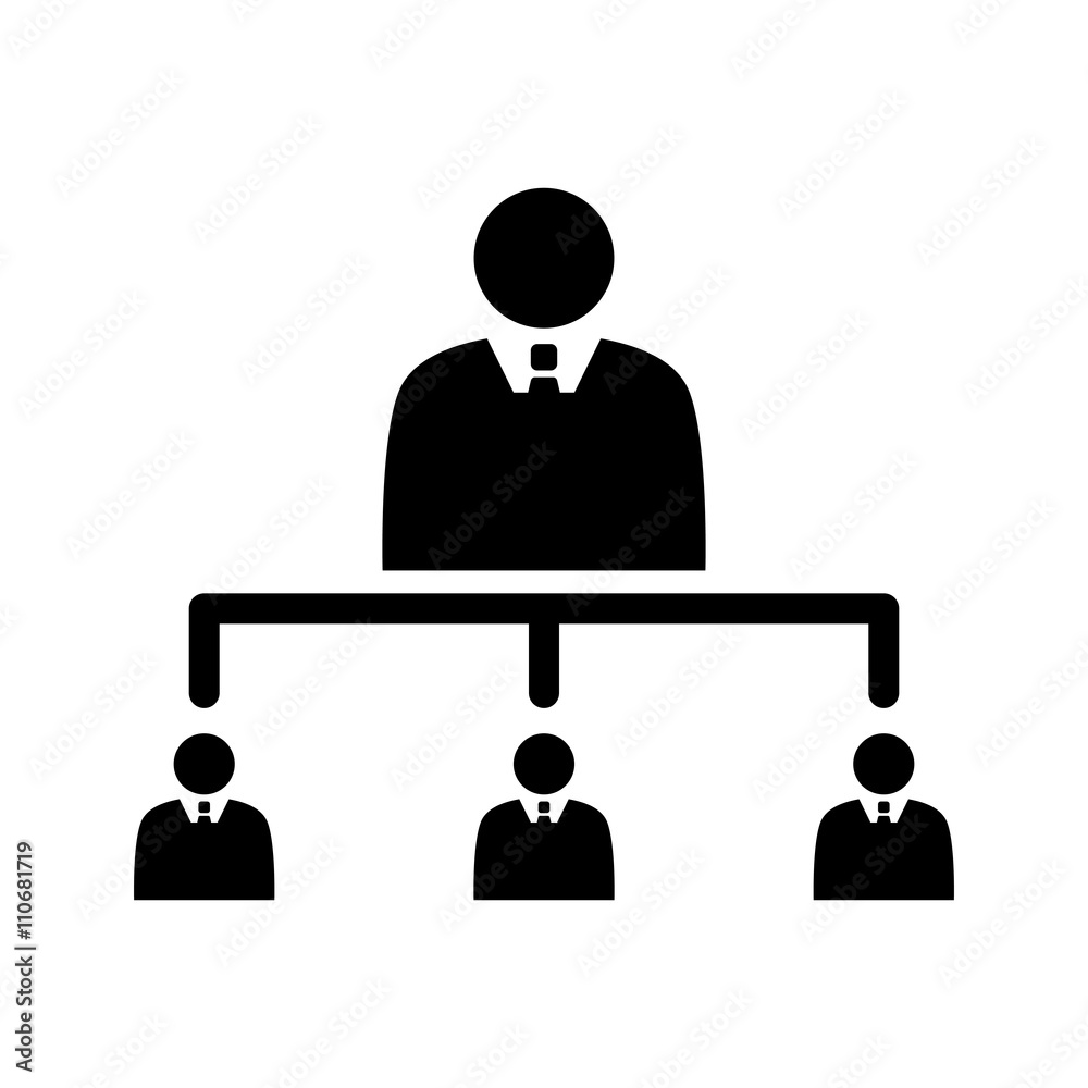 businessman management teamwork icon black on white background businessman management teamwork icon black on white background